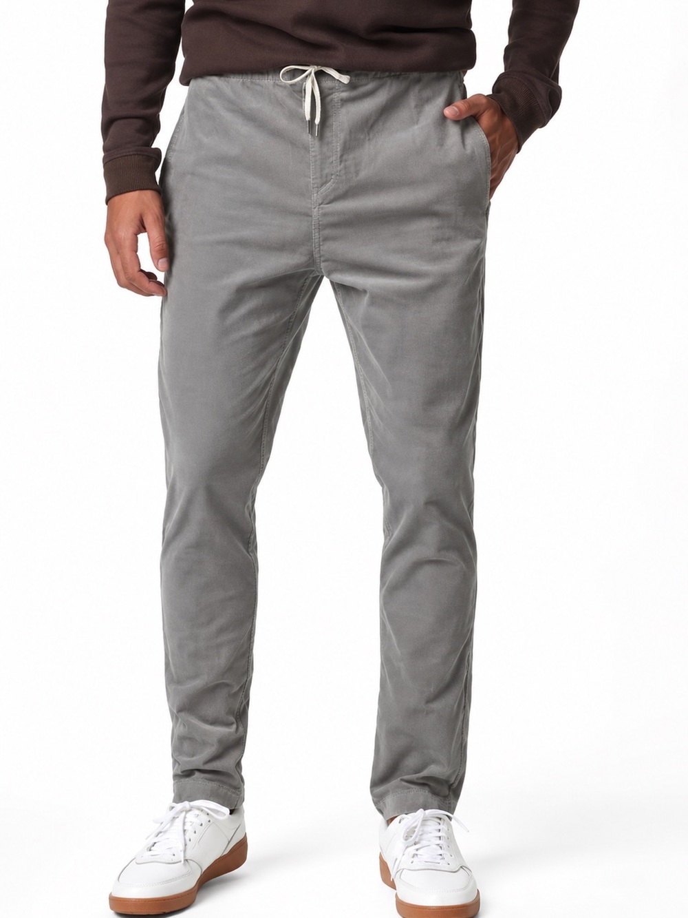 Unworn Vuori Optimist Shitake Grey 0951 Corduroy Drawstring Pant large mens